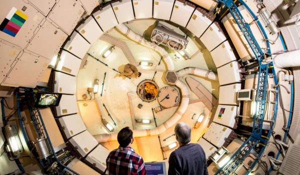 Walk through the Skylab Trainer, the actual trainer that was used to prepare astronauts for America’s first space station. Photo courtesy of Space Center Houston.